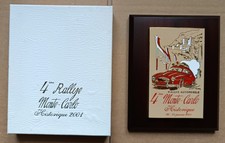 PLAQUE EMAILLEE 4EME RALLYE MONTE-CARLO HISTORIQUE 2001