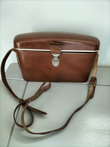 Ancienne boîte cuir - cuir, pour