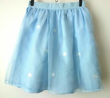 JUPE chic cérémonie tutu intégré brodé fleur NEUVE Gina Diwan SKIRT 8ans !