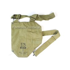 Housse de masque à gaz US M2A2 - US ARMY WW2 ( matériel original )