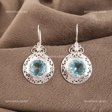 Rond Naturel Topaze Bleu Ciel