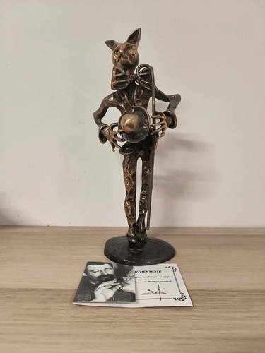 Sculpture bronze yves lohé - sculpture,