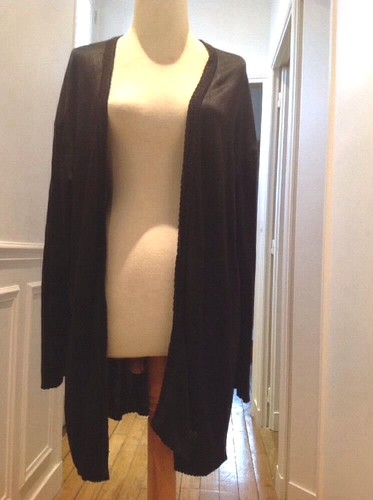 Veste alaia maille noire - veste, en