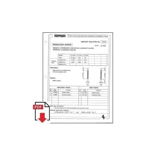1988 ferrari service bulletin - service,