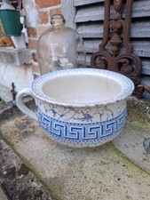 Pot de chambre en faïence de Sarreguemines UC, modèle TOLOSA DECO SHABBY