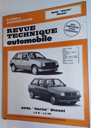 Revue technique opel corsa - technique,