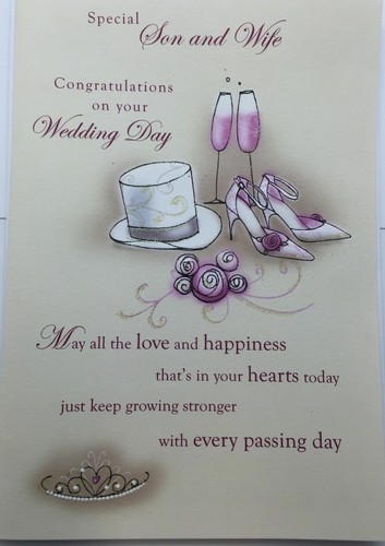 Cartes jour mariage fils - , et
