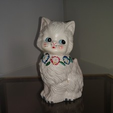 Tirelire Chat Blanc Adorable