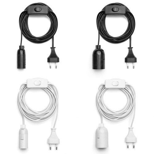Douille lampe noire - de,