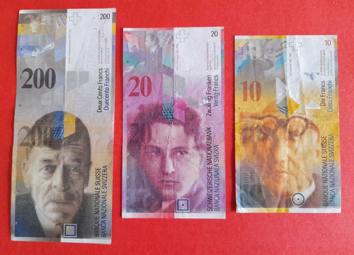 Lot billets francs - lot,