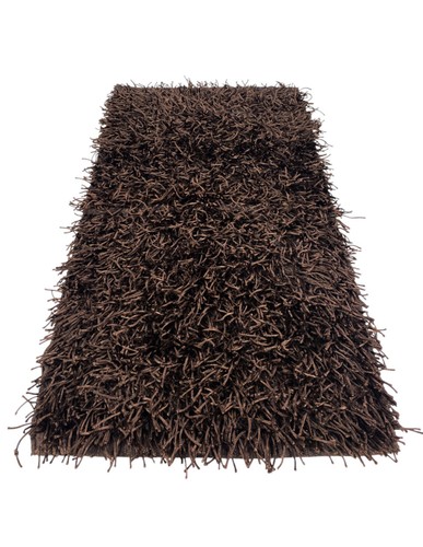 Tapis shaggy marron moderne - tapis,