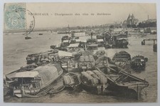 Carte Postale Ancienne Bordeaux, Chargement des Vins