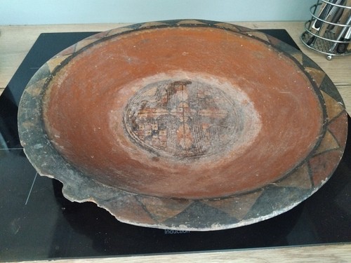 Ancien plat céramique poterie
