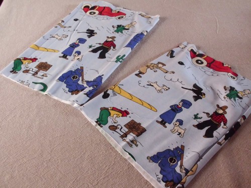 Coupons tissu tintin - coupons, "