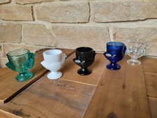 LOT DE 5 COQUETIERS EN VERRE