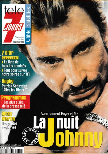 Johnny hallyday 7 magazines - -,