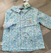 SERGENT MAJOR Chemise vert fleurie Tagarfeld Taille 9 mois