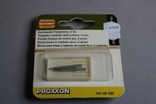ZC3318 Proxxon 28320 outils maquette modelisme foret fraise metal dur Ø1 & 2mm