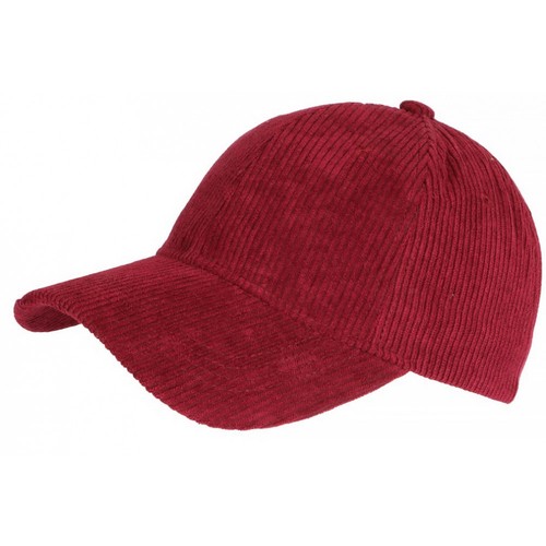 Casquette velours rouge cotele - velours,