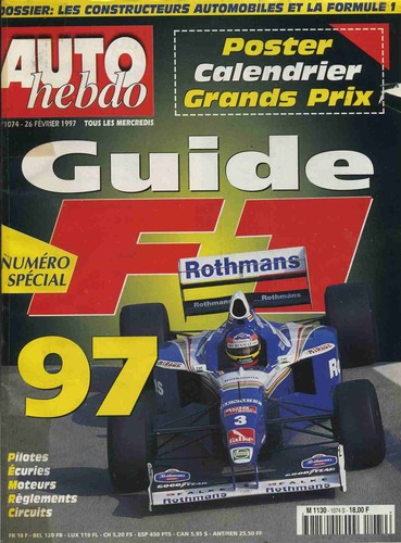 Auto hebdo 1074 02 1997 - hebdo, n°1074