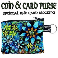 Floral Pièce & Carte Porte-Monnaie en Option Rfid Protection Noël Petit Cadeau
