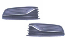 Neuf Avant Pare-Choc Chrome Inférieur Brouillard Grille Coque Gauche + Cote