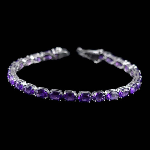 Améthyste tennis bracelet - bracelet, 925