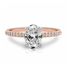 Bague en or rose 18 carats et