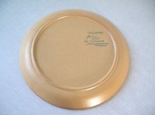 Ancienne assiette plate Fermette Atelier d'Art de Lorraine de 24,6 cm