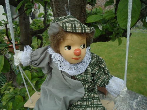 Poupee porcelaine clown de - en,
