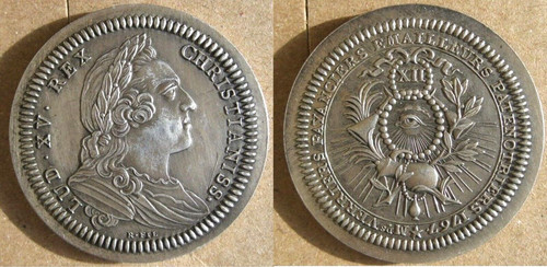 Jeton argent louis xv - argent,