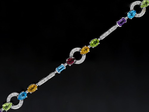Bracelet diamants pierres