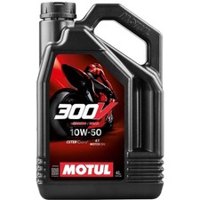 Huile MOTUL 300V FACTORY 100% synthèse 10W50 4 LITRES