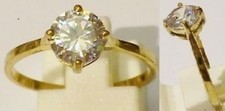 Bague bijou vintage solitaire - bijou,