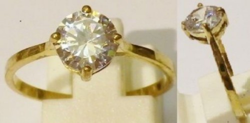 Bague bijou vintage solitaire - bague,