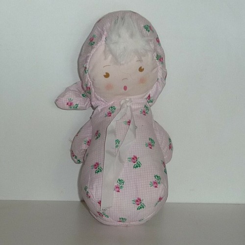 Doudou poupée ajena rose - poupée,