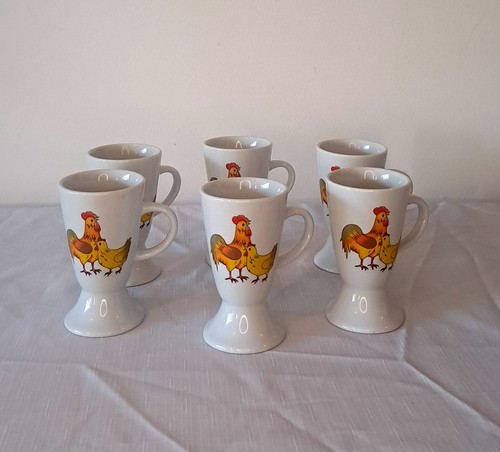Lot mugs vintage poule - de,