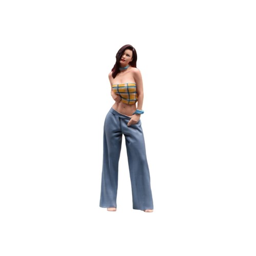 Figurine femme peint la - figurine,