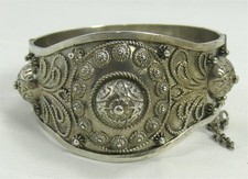 Beau bracelet oriental, argent