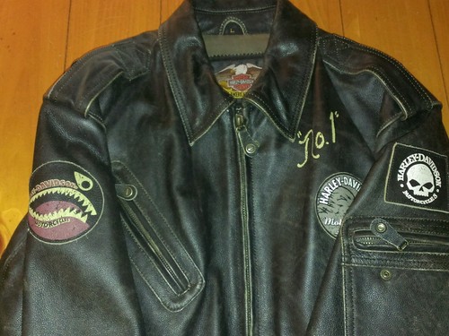Grande veste cuir harley - veste, en