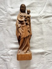 Statue Bois La Vierge Et L’enfant