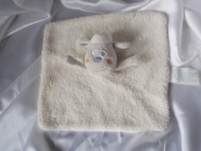 Doudou mouton blanc, carré