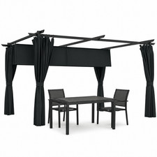 Pergola rétractable outsunny - rétractable,