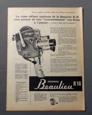PUB PUBLICITE ANCIENNE ADVERT CLIPPING 250917 / CAMERA R 16 BEAULIEU LA VISE REF