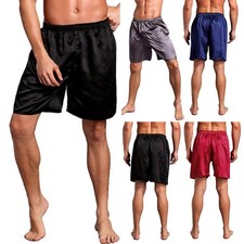 L~3XL 2020 NEUF Homme Maison Vêtements de Nuit Soie Satin Pyjama Short Pantalon