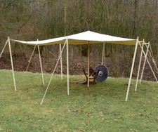 Médiéval Tente de Camping CANOPY 3X3 METER Imperméable 425 Gsm pour Reenactment