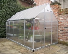 palram serre de jardin 5.6m² argent 701631 mythos