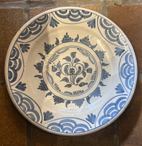 Faïence ancienne plat - ancienne,