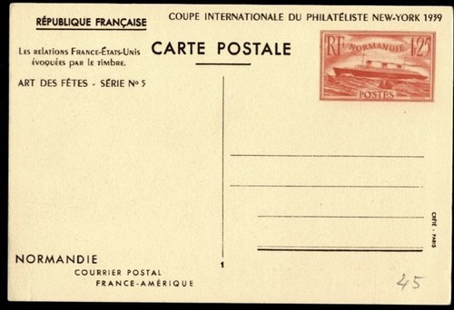 Carte postale entier - postale, postal