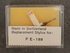 Saphir réversible 33T/78T pour ELAC PE 188  (Emji 187)  - Fabrication Suisse -